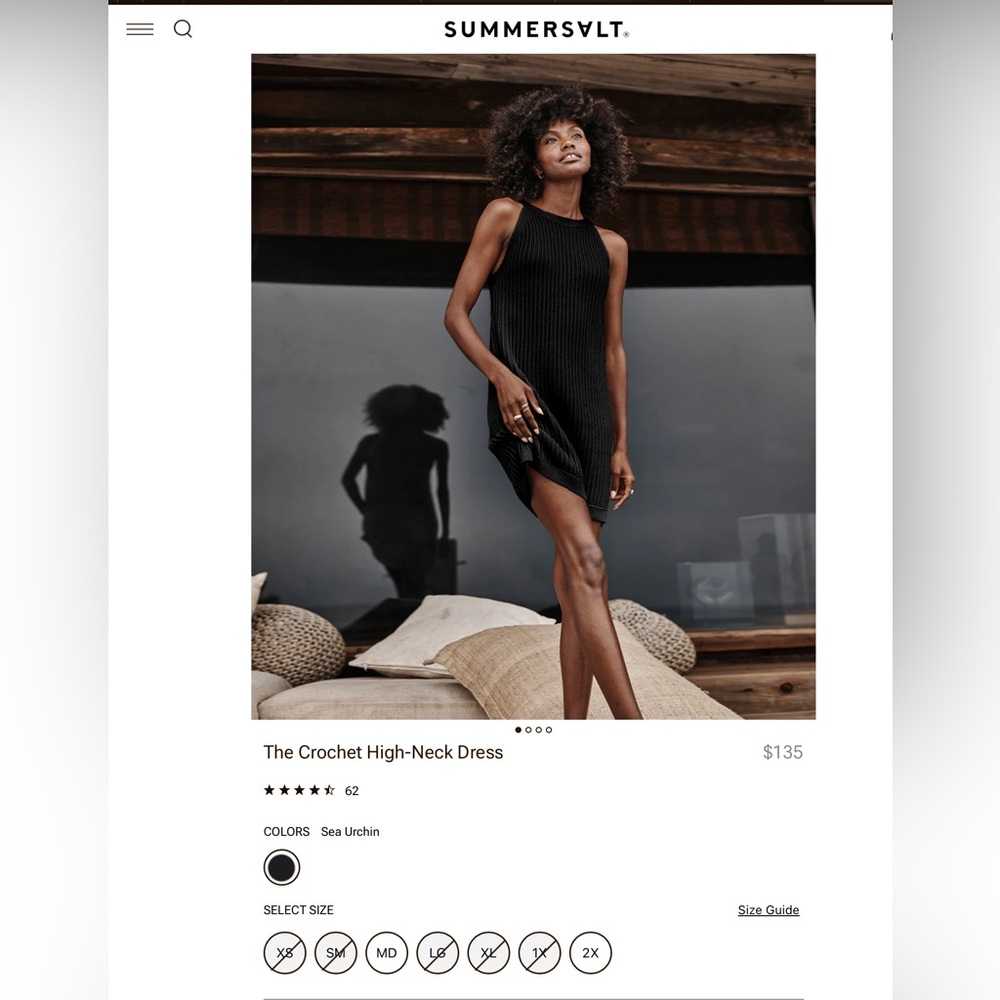 Summersalt crochet swim coverup dress